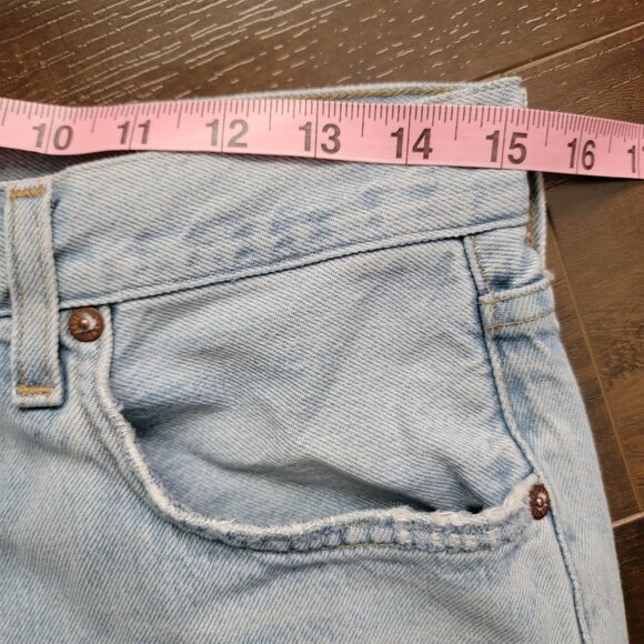 Agolde Light Blue Wide Leg Jeans - Picture 8 of 8